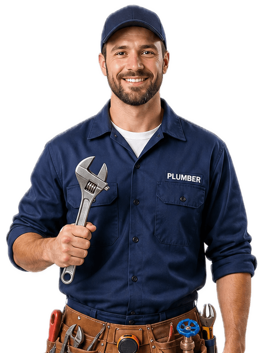 Plumber at work